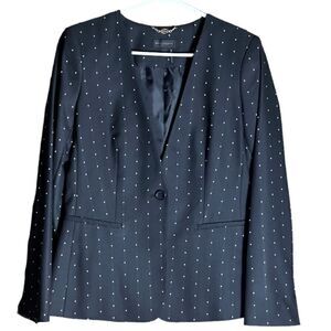 Donna Karan New York Off Duty Black Blazer Size 8 NWT